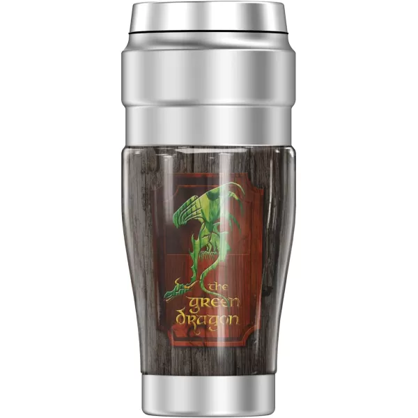 THERMOS The Lord Of The Rings The Prancing Pony STAINLESS KING Stainless Steel Travel Tumbler Vacuum insulated amp Double Wall 16oz1 Count Pack of 1 The Green Dragon