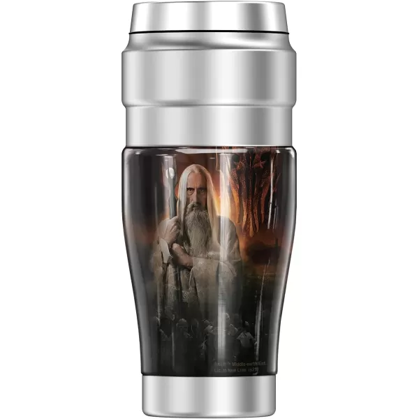 THERMOS The Lord of The Rings Forces Of Darkness Poster STAINLESS KING Stainless Steel Travel Tumbler Vacuum insulated amp Double Wall 16oz16 oz Tumbler FORCES OF DARKNESS POSTER