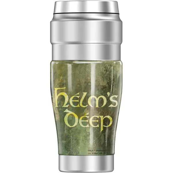 THERMOS The Lord of The Rings Rivendell STAINLESS KING Stainless Steel Travel Tumbler Vacuum insulated amp Double Wall 16oz16 oz Tumbler HELMS DEEP