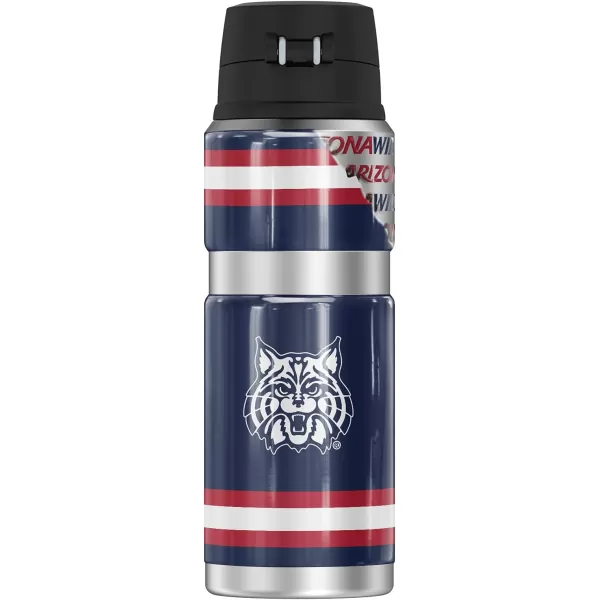 THERMOS University of Arizona OFFICIAL Alumni STAINLESS KING Stainless Steel Drink Bottle Vacuum insulated amp Double Wall 24oz24 oz Bottle LET EM RIP