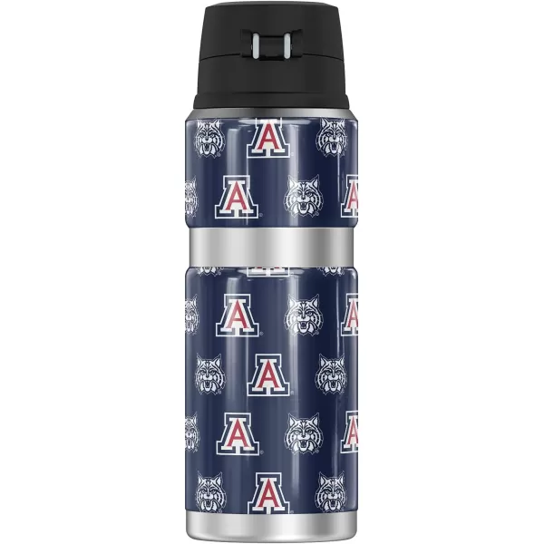 THERMOS University of Arizona OFFICIAL Alumni STAINLESS KING Stainless Steel Drink Bottle Vacuum insulated amp Double Wall 24oz24 oz Bottle LOGO PATTERN