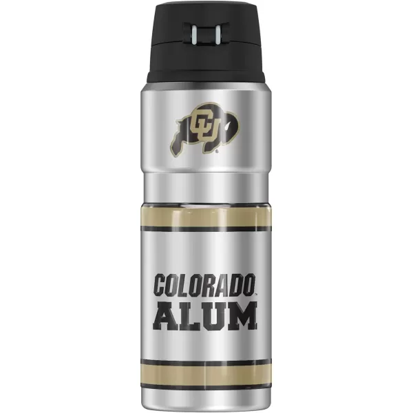 THERMOS University of Colorado OFFICIAL Logo Pattern STAINLESS KING Stainless Steel Drink Bottle Vacuum insulated amp Double Wall 24oz24 oz Bottle ALUMNI