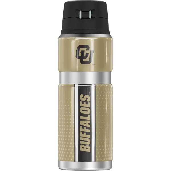 THERMOS University of Colorado OFFICIAL Logo Pattern STAINLESS KING Stainless Steel Drink Bottle Vacuum insulated amp Double Wall 24oz24 oz Bottle RADIAL DOTS