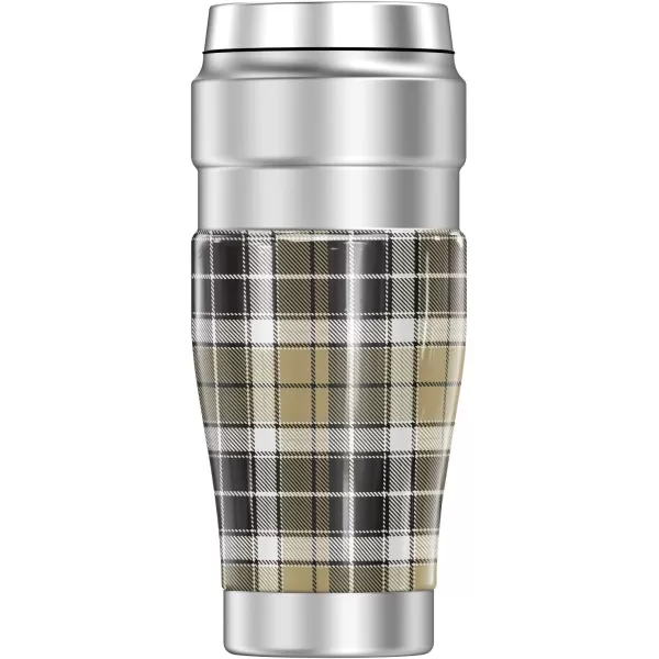 THERMOS University of Colorado OFFICIAL Logo Pattern STAINLESS KING Stainless Steel Travel Tumbler Vacuum insulated amp Double Wall 16oz16 oz Tumbler PLAID