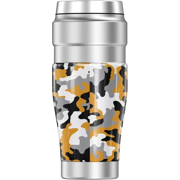 THERMOS University of Missouri Official Collection STAINLESS KING Stainless Steel Travel Tumbler Vacuum insulated amp Double Wall 16ozCamo