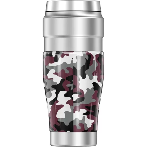 THERMOS University of Montana Official Collection STAINLESS KING Stainless Steel Travel Tumbler Vacuum insulated amp Double Wall 16ozCamo