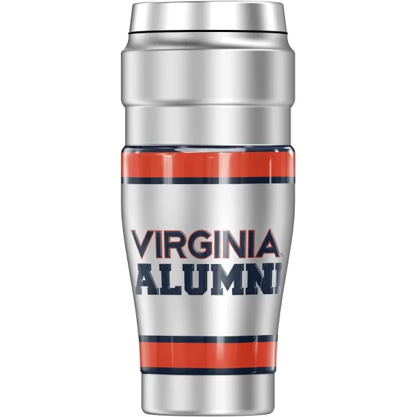 THERMOS University of Virginia OFFICIAL Logo Pattern STAINLESS KING Stainless Steel Travel Tumbler Vacuum insulated amp Double Wall 16oz16 oz Tumbler ALUMNI