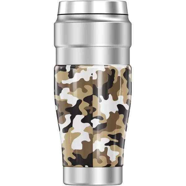 THERMOS Vanderbilt University OFFICIAL TieDye STAINLESS KING Stainless Steel Travel Tumbler Vacuum insulated amp Double Wall 16oz16 oz Tumbler Camo