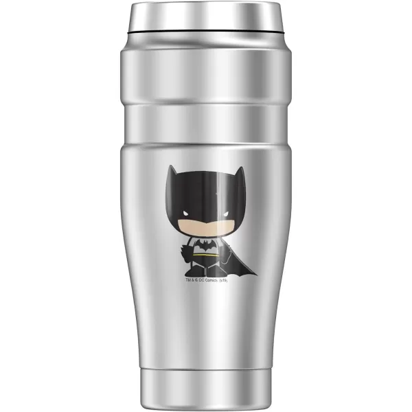 THERMOS Wonder Woman Cute Chibi STAINLESS KING Stainless Steel Travel Tumbler Vacuum insulated amp Double Wall 16oz16 oz Tumbler Batman