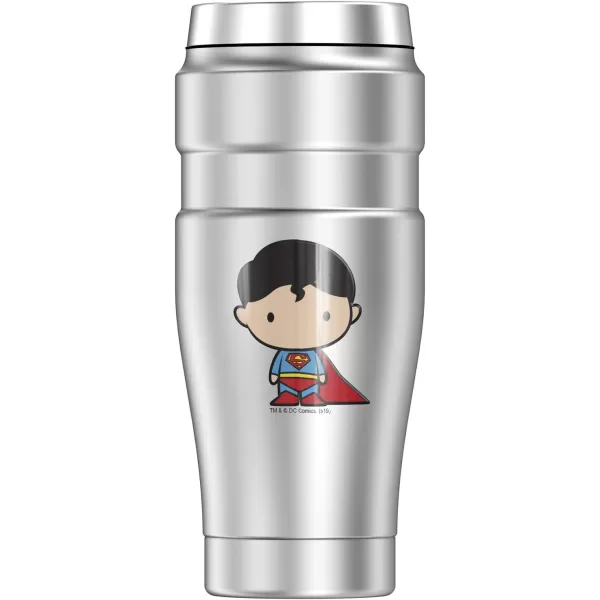 THERMOS Wonder Woman Cute Chibi STAINLESS KING Stainless Steel Travel Tumbler Vacuum insulated amp Double Wall 16oz16 oz Tumbler SM CUTE CHIBI