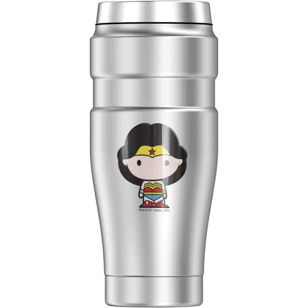 THERMOS Wonder Woman Cute Chibi STAINLESS KING Stainless Steel Travel Tumbler Vacuum insulated amp Double Wall 16oz16 oz Tumbler Wonder Woman