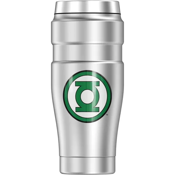 THERMOS Wonder Woman Logo STAINLESS KING Stainless Steel Travel Tumbler Vacuum insulated amp Double Wall 16oz16 oz Tumbler Green Lantern Circle Logo