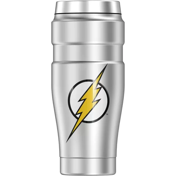 THERMOS Wonder Woman Logo STAINLESS KING Stainless Steel Travel Tumbler Vacuum insulated amp Double Wall 16oz16 oz Tumbler Justice League Flash Logo