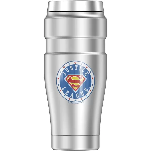 THERMOS Wonder Woman Wonder Woman Athletic Logo STAINLESS KING Stainless Steel Travel Tumbler Vacuum insulated amp Double Wall 16oz16 oz Tumbler SM Athletic Logo