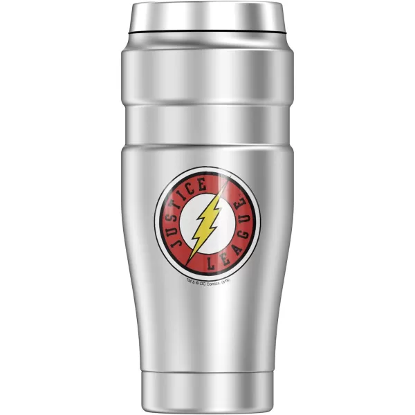 THERMOS Wonder Woman Wonder Woman Athletic Logo STAINLESS KING Stainless Steel Travel Tumbler Vacuum insulated amp Double Wall 16oz16 oz Tumbler The Flash Athletic Logo