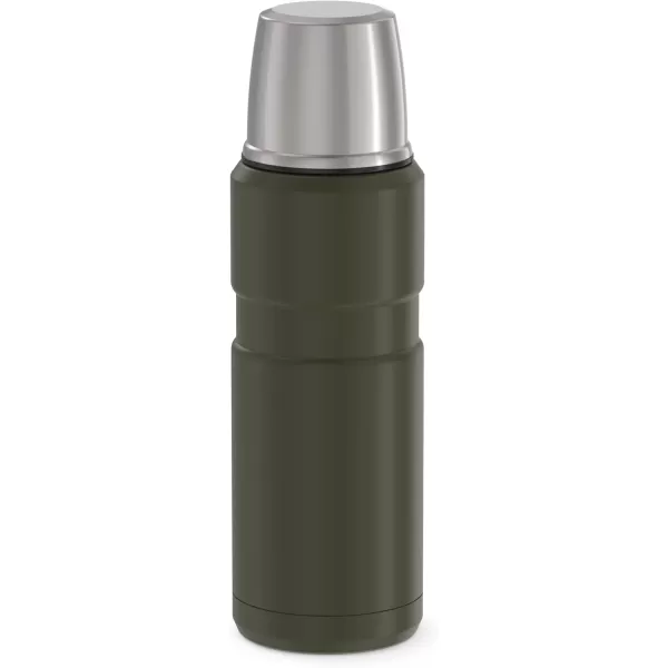 Thermos Stainless King VacuumInsulated Compact Bottle 16 Ounce Army GreenArmy Green Bottle