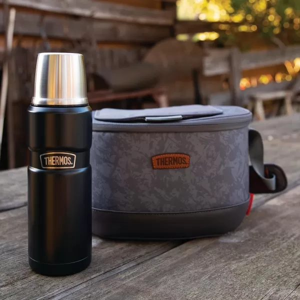 Thermos Stainless King VacuumInsulated Compact Bottle 16 Ounce Army GreenMidnight Blue Bottle