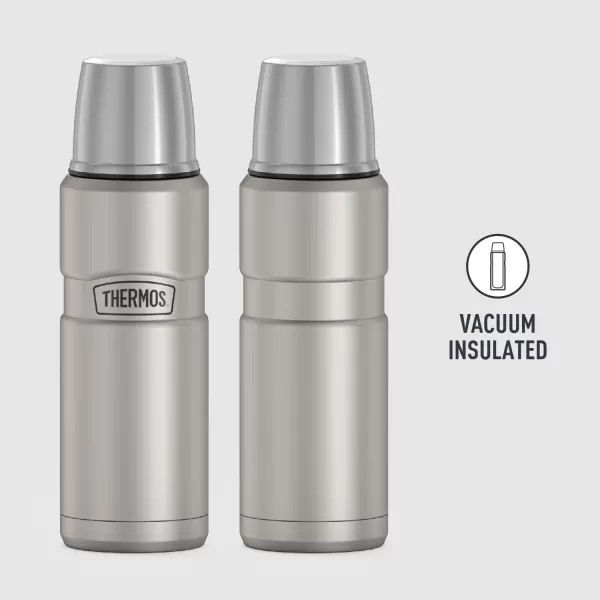 Thermos Stainless King VacuumInsulated Compact Bottle 16 Ounce Army GreenStainless Bottle