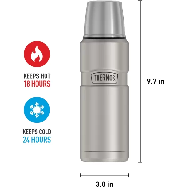 Thermos Stainless King VacuumInsulated Compact Bottle 16 Ounce Army GreenStainless Bottle