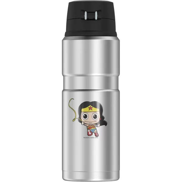 Wonder Woman Cute Chibi Golden Lasso THERMOS STAINLESS KING Stainless Steel Drink Bottle Vacuum insulated amp Double Wall 24oz24 oz Tumbler Golden Lasso