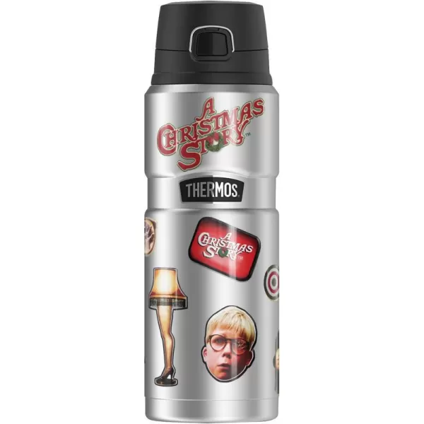 A Christmas Story Christmas Story Collage THERMOS STAINLESS KING Stainless Steel Drink Bottle Vacuum insulated amp Double Wall 24ozA Christmas Story Christmas Story Collage THERMOS STAINLESS KING Stainless Steel Drink Bottle Vacuum insulated amp Double Wall 24oz