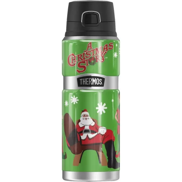 A Christmas Story Santa Boot THERMOS STAINLESS KING Stainless Steel Drink Bottle Vacuum insulated amp Double Wall 24ozA Christmas Story Santa Boot THERMOS STAINLESS KING Stainless Steel Drink Bottle Vacuum insulated amp Double Wall 24oz