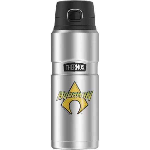 Aquaman Logo THERMOS STAINLESS KING Stainless Steel Drink Bottle Vacuum insulated amp Double Wall 24ozAquaman Logo THERMOS STAINLESS KING Stainless Steel Drink Bottle Vacuum insulated amp Double Wall 24oz