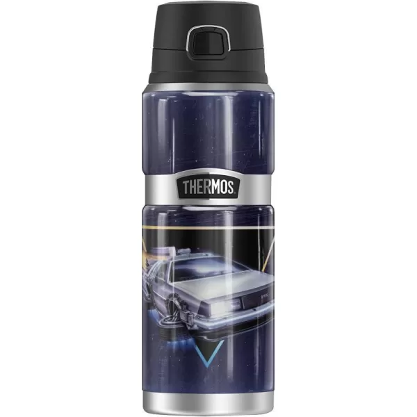 Back To The Future Delorian Chrome Logo THERMOS STAINLESS KING Stainless Steel Drink Bottle Vacuum insulated amp Double Wall 24ozBack To The Future Delorian Chrome Logo THERMOS STAINLESS KING Stainless Steel Drink Bottle Vacuum insulated amp Double Wall 24oz