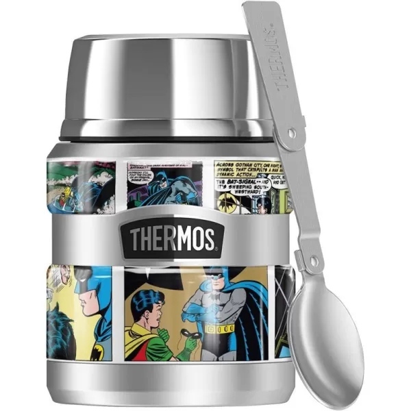 Batman Batman Comic Panels THERMOS STAINLESS KING Stainless Steel Food Jar with Folding Spoon Vacuum insulated amp Double Wall 16ozBatman Batman Comic Panels THERMOS STAINLESS KING Stainless Steel Food Jar with Folding Spoon Vacuum insulated amp Double Wall 16oz