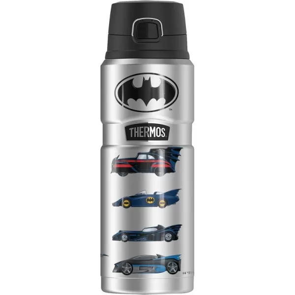 Batman History of Batmobiles THERMOS STAINLESS KING Stainless Steel Drink Bottle Vacuum insulated amp Double Wall 24ozBatman History of Batmobiles THERMOS STAINLESS KING Stainless Steel Drink Bottle Vacuum insulated amp Double Wall 24oz