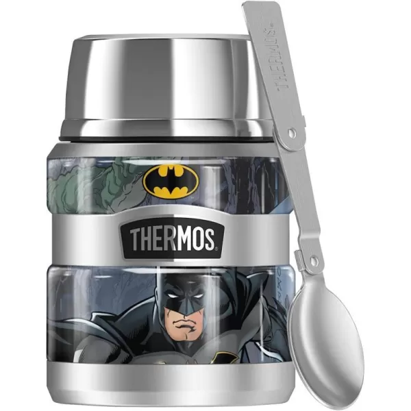 Batman Joker Arkham THERMOS STAINLESS KING Stainless Steel Food Jar with Folding Spoon Vacuum insulated amp Double Wall 16oz16 oz Food Jar BATMAN BATCAVE