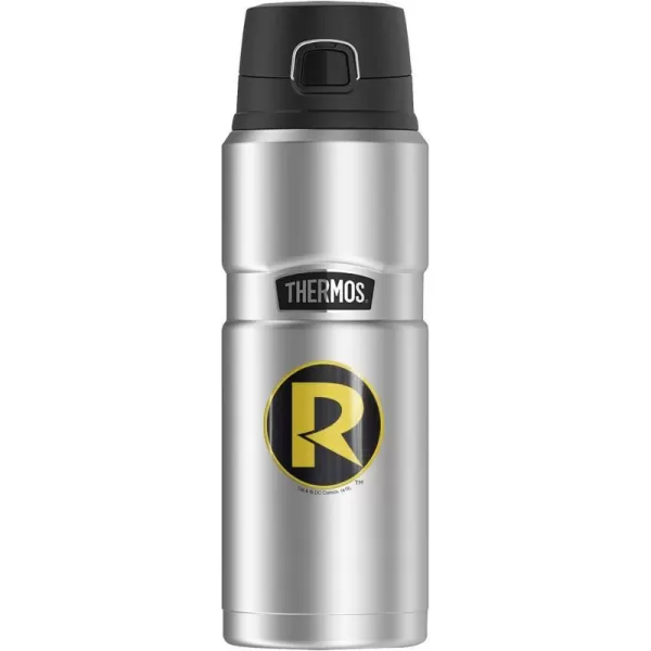 Batman Robin R Logo THERMOS STAINLESS KING Stainless Steel Drink Bottle Vacuum insulated amp Double Wall 24ozBatman Robin R Logo THERMOS STAINLESS KING Stainless Steel Drink Bottle Vacuum insulated amp Double Wall 24oz