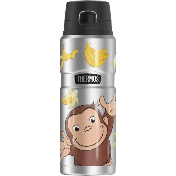 Curious George Curious George Bananas THERMOS STAINLESS KING Stainless Steel Drink Bottle Vacuum insulated amp Double Wall 24ozCurious George Curious George Bananas THERMOS STAINLESS KING Stainless Steel Drink Bottle Vacuum insulated amp Double Wall 24oz