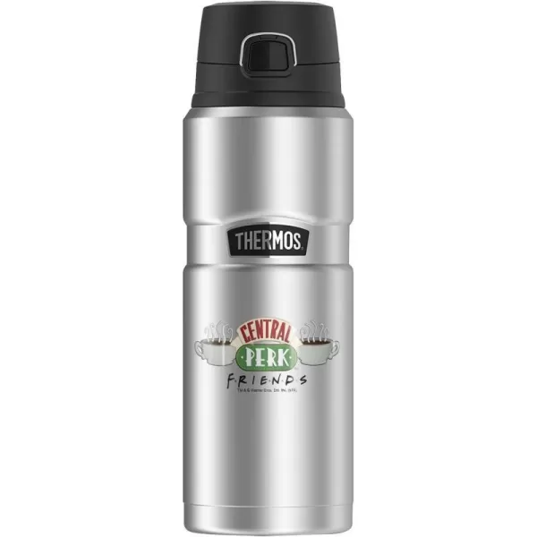 Friends ITS All About Friends THERMOS STAINLESS KING Stainless Steel Drink Bottle Vacuum insulated amp Double Wall 24oz24 oz Bottle Central Perk Logo