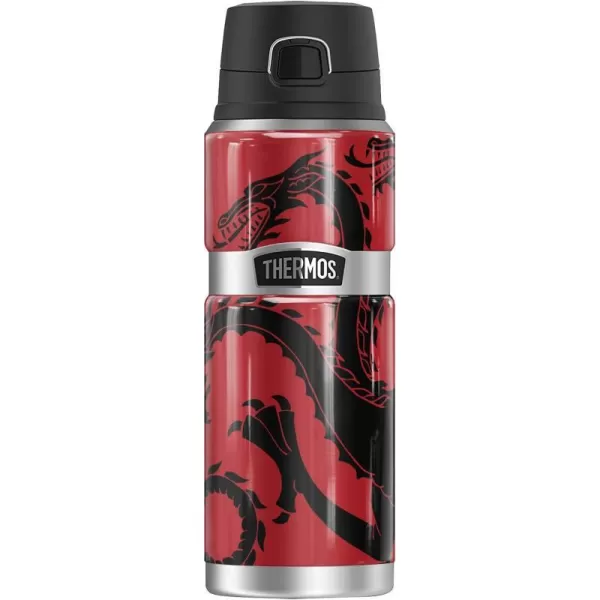 Game of Thrones Houses Fire Cannot Kill A Dragon THERMOS STAINLESS KING Stainless Steel Drink Bottle Vacuum insulated amp Double Wall 24oz24 oz Bottle HOUSES FIRE CANNOT KILL A DRAGON