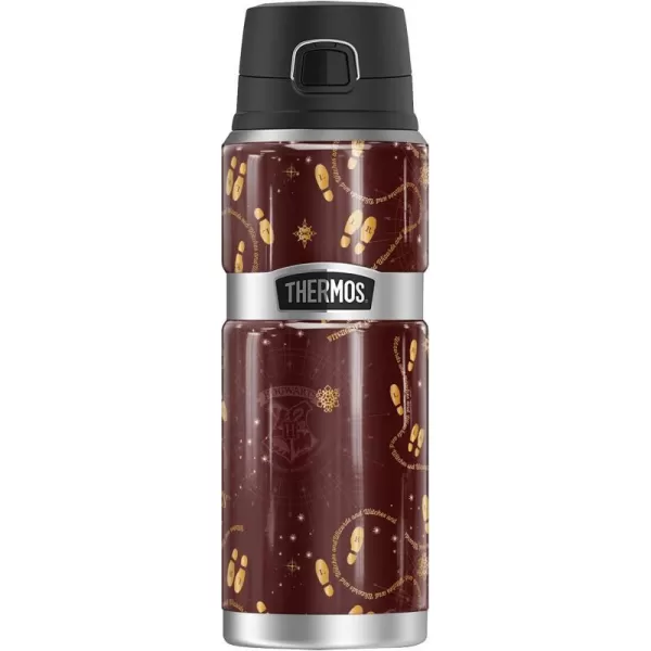 Harry Potter Footprint Pattern THERMOS STAINLESS KING Stainless Steel Drink Bottle Vacuum insulated amp Double Wall 24oz24 oz Bottle FOOTPRINT PATTERN