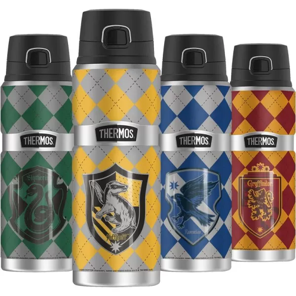 Harry Potter Gryffindor Plaid Sigil THERMOS STAINLESS KING Stainless Steel Drink Bottle Vacuum insulated amp Double Wall 24oz24 oz Bottle Hufflepuff Plaid