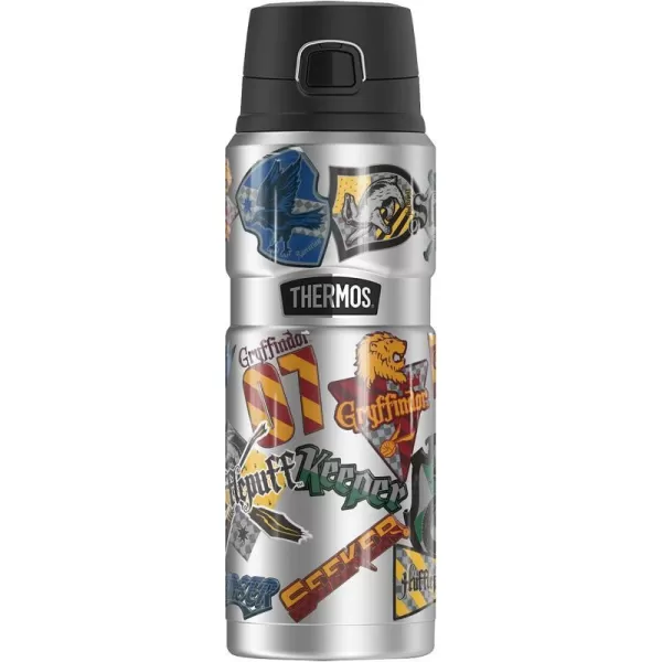 Harry Potter House Pride Sticker Collage THERMOS STAINLESS KING Stainless Steel Drink Bottle Vacuum insulated amp Double Wall 24oz24 oz Bottle HOUSE PRIDE STICKER COLLAGE