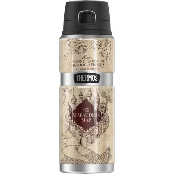 Harry Potter MarauderS Map THERMOS STAINLESS KING Stainless Steel Drink Bottle Vacuum insulated amp Double Wall 24oz24 oz Bottle MARAUDERS MAP