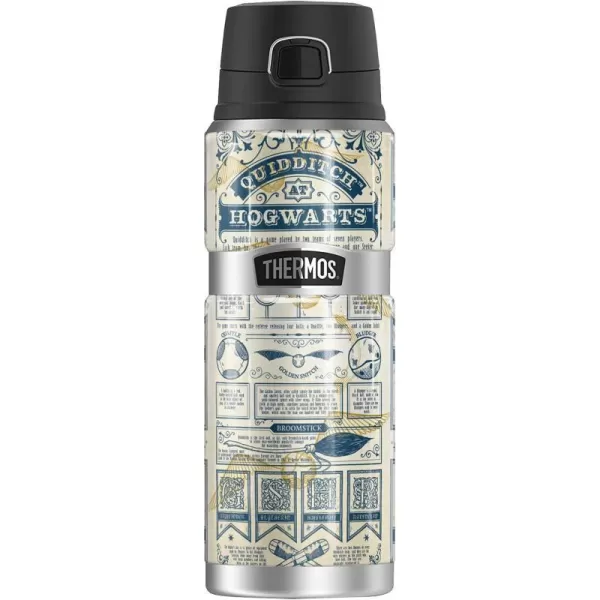 Harry Potter MarauderS Map THERMOS STAINLESS KING Stainless Steel Drink Bottle Vacuum insulated amp Double Wall 24oz24 oz Bottle QUIDDITCH RULES PATTERN