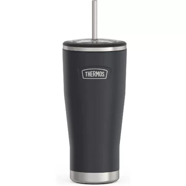 ICON SERIES BY THERMOS Stainless Steel Cold Tumbler with Straw 24 Ounce Sandstone24 Ounce Granite