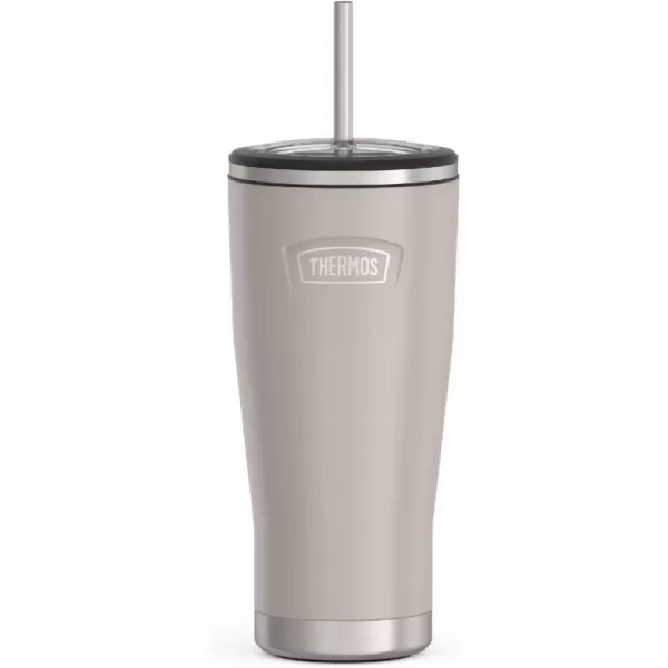 ICON SERIES BY THERMOS Stainless Steel Cold Tumbler with Straw 24 Ounce Sandstone24 Ounce Sandstone