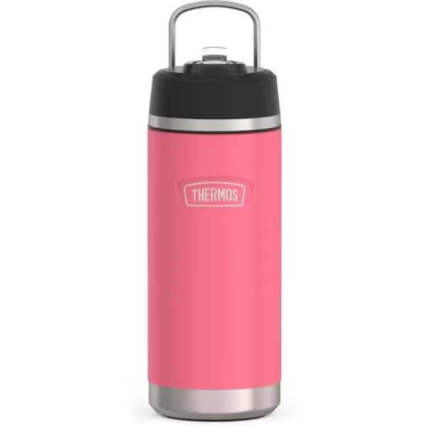 ICON SERIES BY THERMOS Stainless Steel Kids Water Bottle with Pivot Straw 18 Ounce Navy18 Ounce Hot Pink