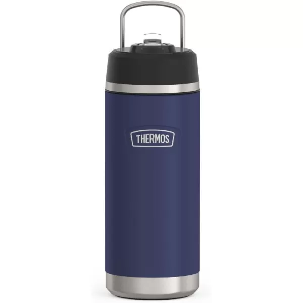 ICON SERIES BY THERMOS Stainless Steel Kids Water Bottle with Pivot Straw 18 Ounce Navy18 Ounce Navy