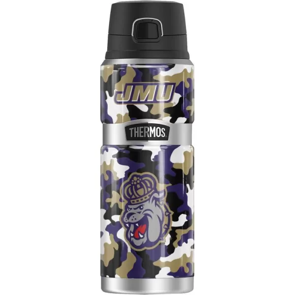 JAMES MADISON UNIVERSITY Official Collection THERMOS STAINLESS KING Stainless Steel Drink Bottle Vacuum insulated amp Double Wall 24ozCamo