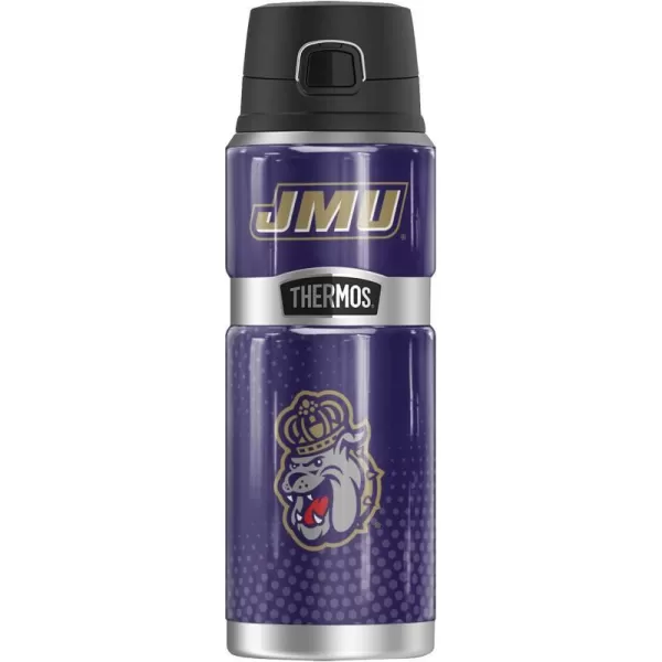 JAMES MADISON UNIVERSITY Official Collection THERMOS STAINLESS KING Stainless Steel Drink Bottle Vacuum insulated amp Double Wall 24ozRADIAL DOTS