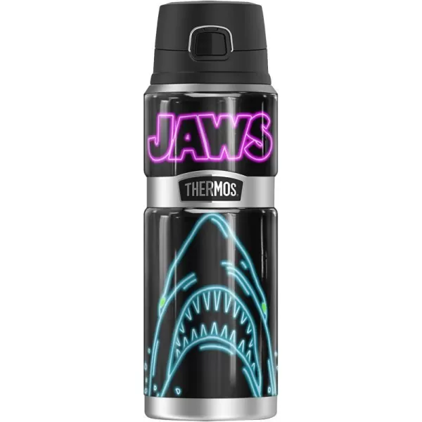 Jaws Neon Jaws THERMOS STAINLESS KING Stainless Steel Drink Bottle Vacuum insulated amp Double Wall 24ozJaws Neon Jaws THERMOS STAINLESS KING Stainless Steel Drink Bottle Vacuum insulated amp Double Wall 24oz