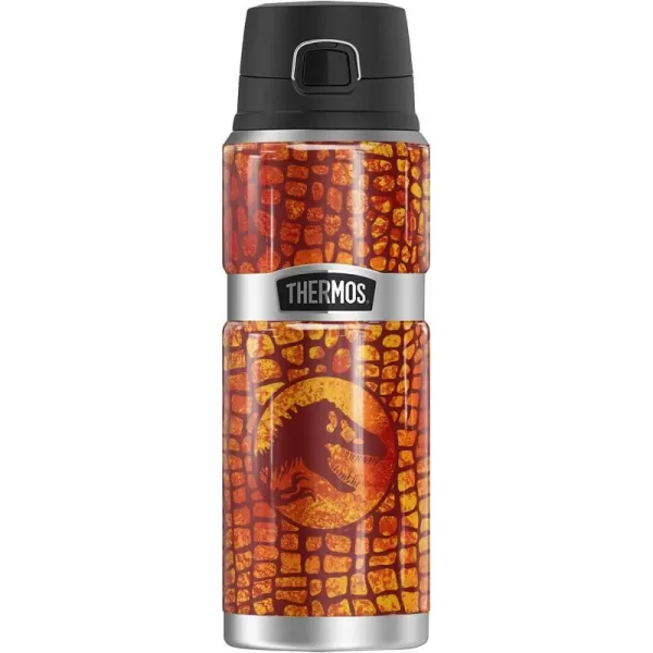 Jurassic World Neon Blue Scales THERMOS STAINLESS KING Stainless Steel Drink Bottle Vacuum insulated amp Double Wall 24oz24 oz Bottle NEON FLAME SCALES