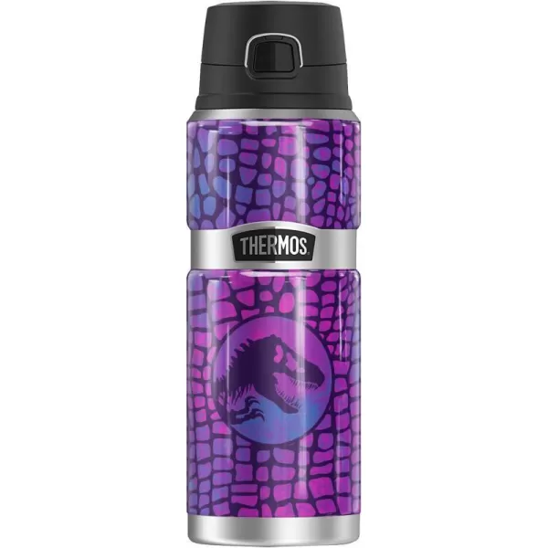 Jurassic World Neon Blue Scales THERMOS STAINLESS KING Stainless Steel Drink Bottle Vacuum insulated amp Double Wall 24oz24 oz Bottle NEON PURPLE SCALES