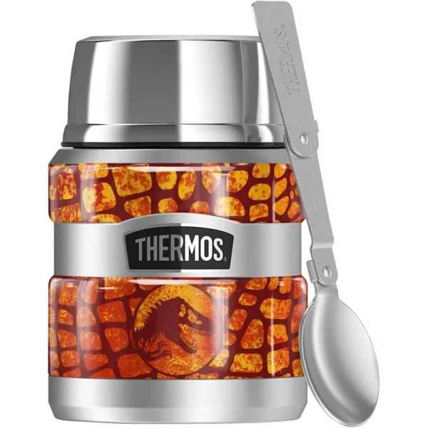 Jurassic World Neon Flame Scales THERMOS STAINLESS KING Stainless Steel Food Jar with Folding Spoon Vacuum insulated amp Double Wall 16ozJurassic World Neon Flame Scales THERMOS STAINLESS KING Stainless Steel Food Jar with Folding Spoon Vacuum insulated amp Double Wall 16oz